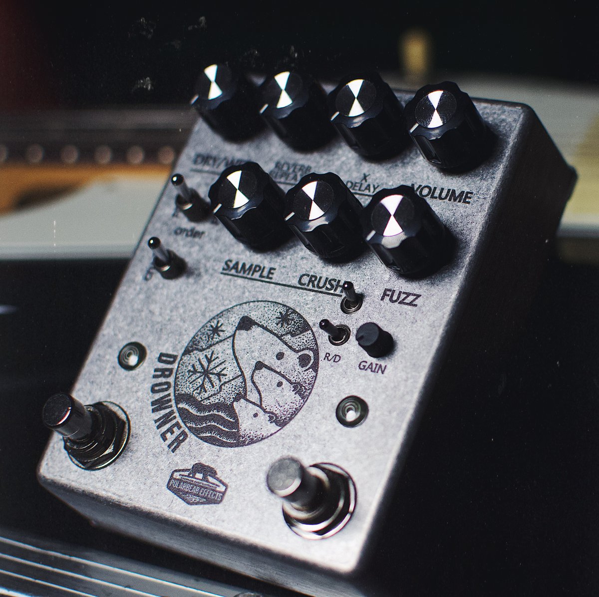 超レアPOLARBEAR EFFECTS Drowner アンビエントケーブル付 Polarbear Effects Drowner Fuzz & Reverb | Little Box Effects